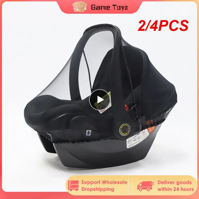 

2/4PCS Baby Stroller Pushchair Mosquito Net Infant Carrier Car Seat Insect Mesh Net Newborn Carriage Cradles Cover