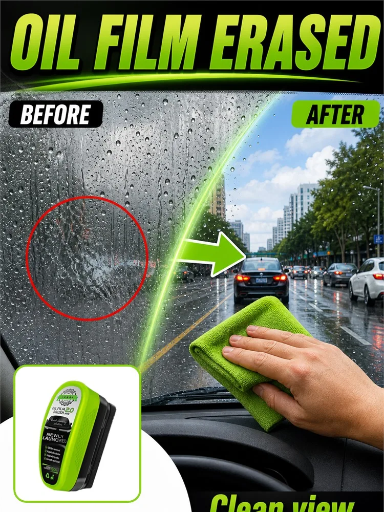 Detergente per Pellicole Oleose sui Vetri Auto – Rimuove le Pellicole, Ripristina la Lucentezza e Protegge con Rivestimento in Cristallo, Facile da Pulire e Lucidare - Image 2