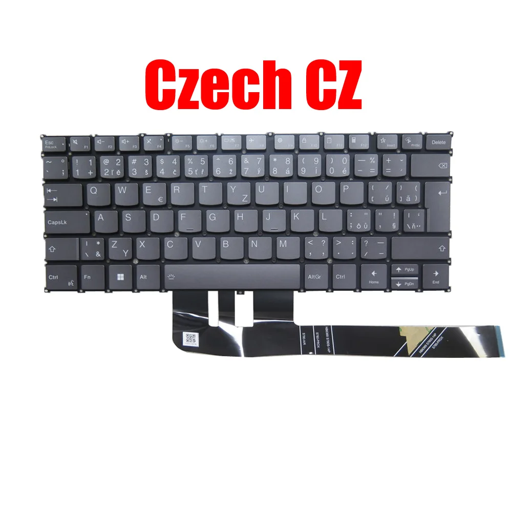 

Клавиатура для ноутбука Lenovo Yoga Pro 7 14IRH8 82Y7 Чешский CZ Португалия PO Турция TR с подсветкой Новинка