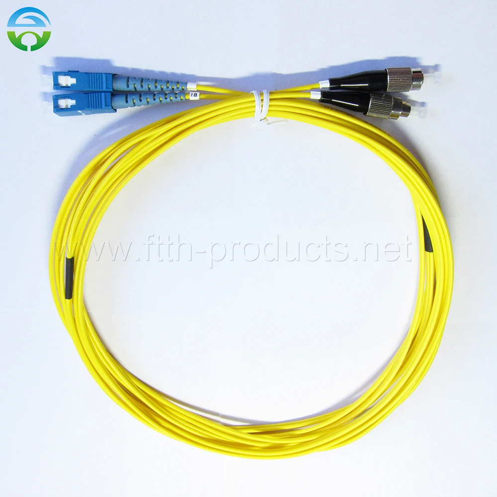 10 Pc Patch Cord Sc/Upc-Fc/Upc Sm Duplex G652D 2.0