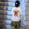 2024 Japan Anime 3-14y Teenager Summer Boys Girls Baby Cotton Printed T Shirt Short Sleeve Tee Childrens Size Cartoon Kids Tops 4