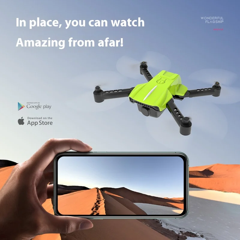K10 Mini Drone Aereo Aereo telecomandato Aereo Giocattolo per interni ed esterni Piccolo quadricottero Pieghevole Pratica per principianti - immagine 4