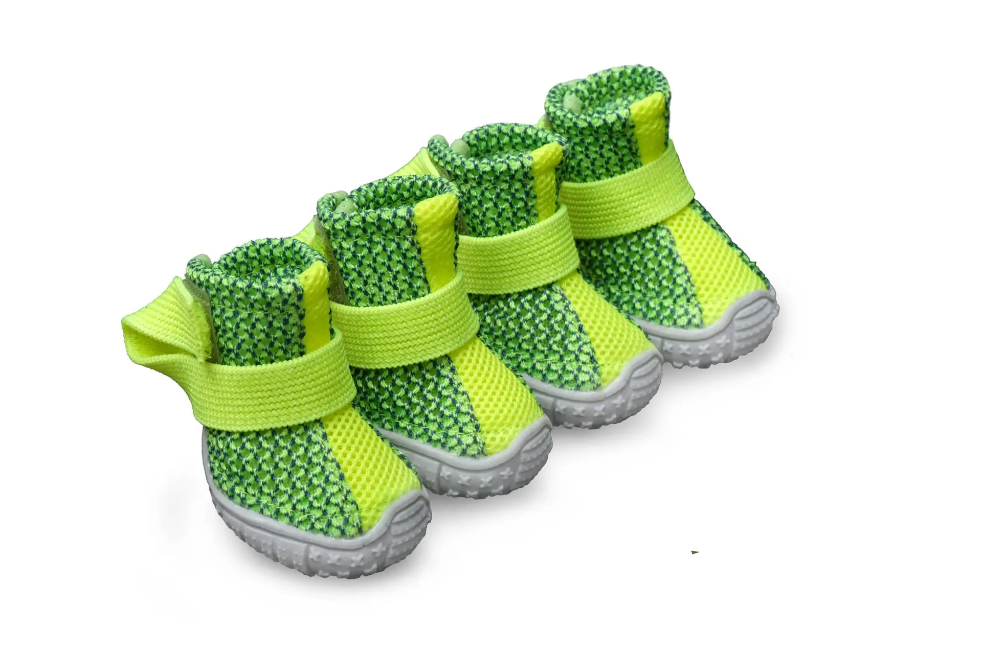 Bequeme, atmungsaktive Mesh-Hundeschuhe, einfach anzuziehende Haustier-Fußbekleidung für Welpen und kleine Hunde – Detail 19