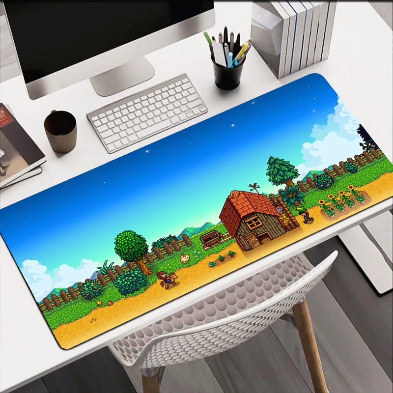 

Stardew Valley XXL Mouse Pad Anime Gamer Cabinet Mousepad PC Pink Gaming Accessories Keyboard Pad Laptop Kawaii Desk Mat Carpet