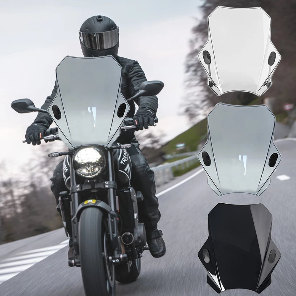 For Triumph Trident 660 Trident660 2021 - 2023 Motorcycle Windshield Glass Cover Screen Deflector Motorcycle Accessories for triumph speed triple 1200 rs 2021 2022 3d motorcycle tank pad protector sticker