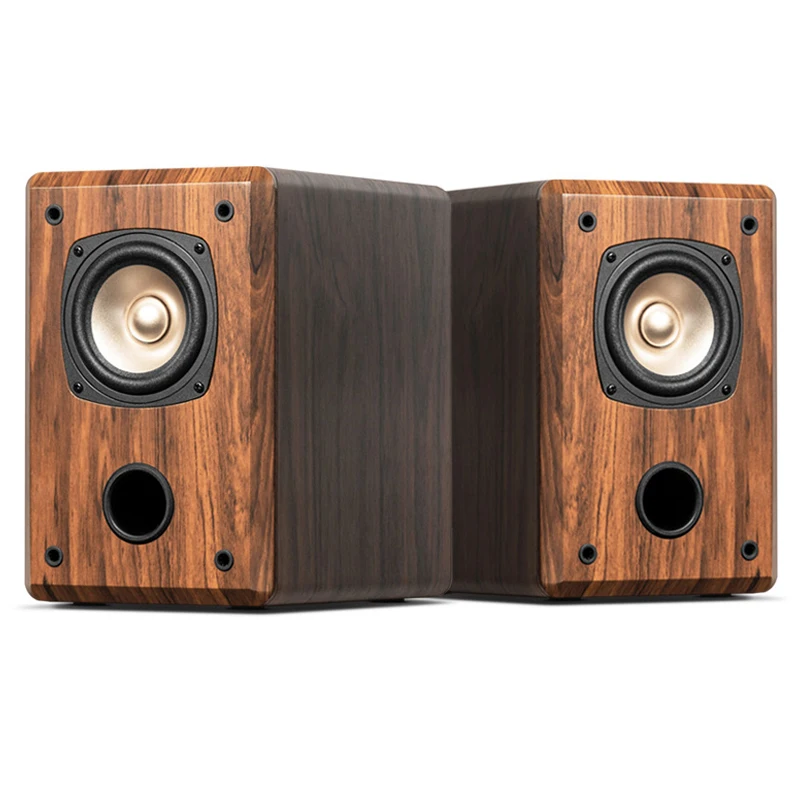 Fever Bookshelf Speaker Home KTV Passive DIY Hifi Speaker 4 Inch Full Frequency Professional BedRoom Desktop Wood Audio
