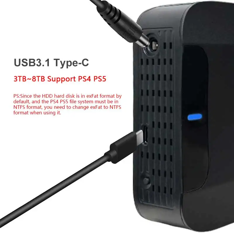 3.5''USB3.1 TypeC Portable External Hard Drive Disk HDD for PC/Mac/Desktop/PS4/PS5 3TB 4TB 6TB 10TB 12TB 14TB portable ssd,portable hard drive,external solid state drive