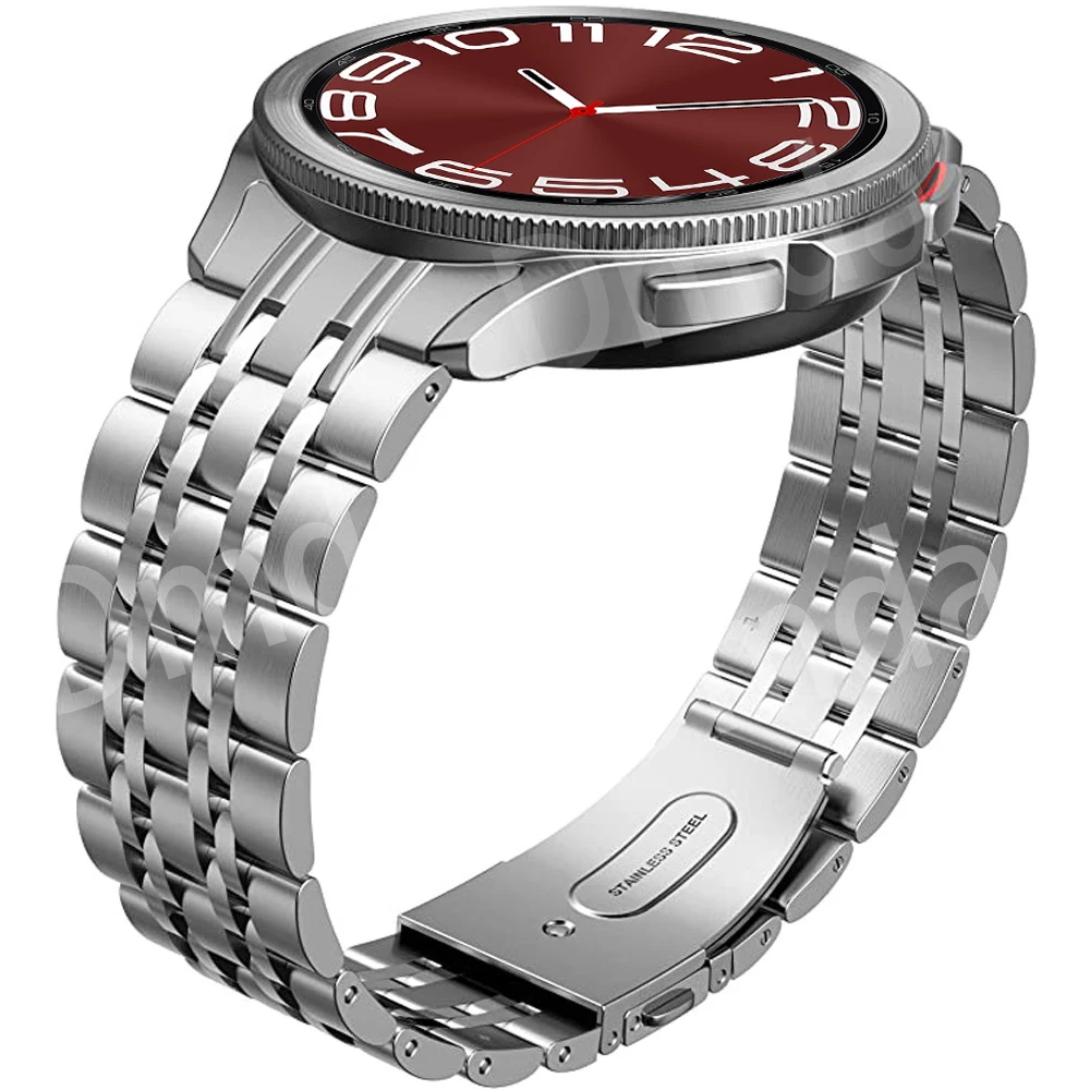 

Curved end Original Metal Strap For Samsung Galaxy Watch 6 5 Pro 40 44mm Band Watch 6 4 Classic 47 43mm Stainless Steel Bracelet