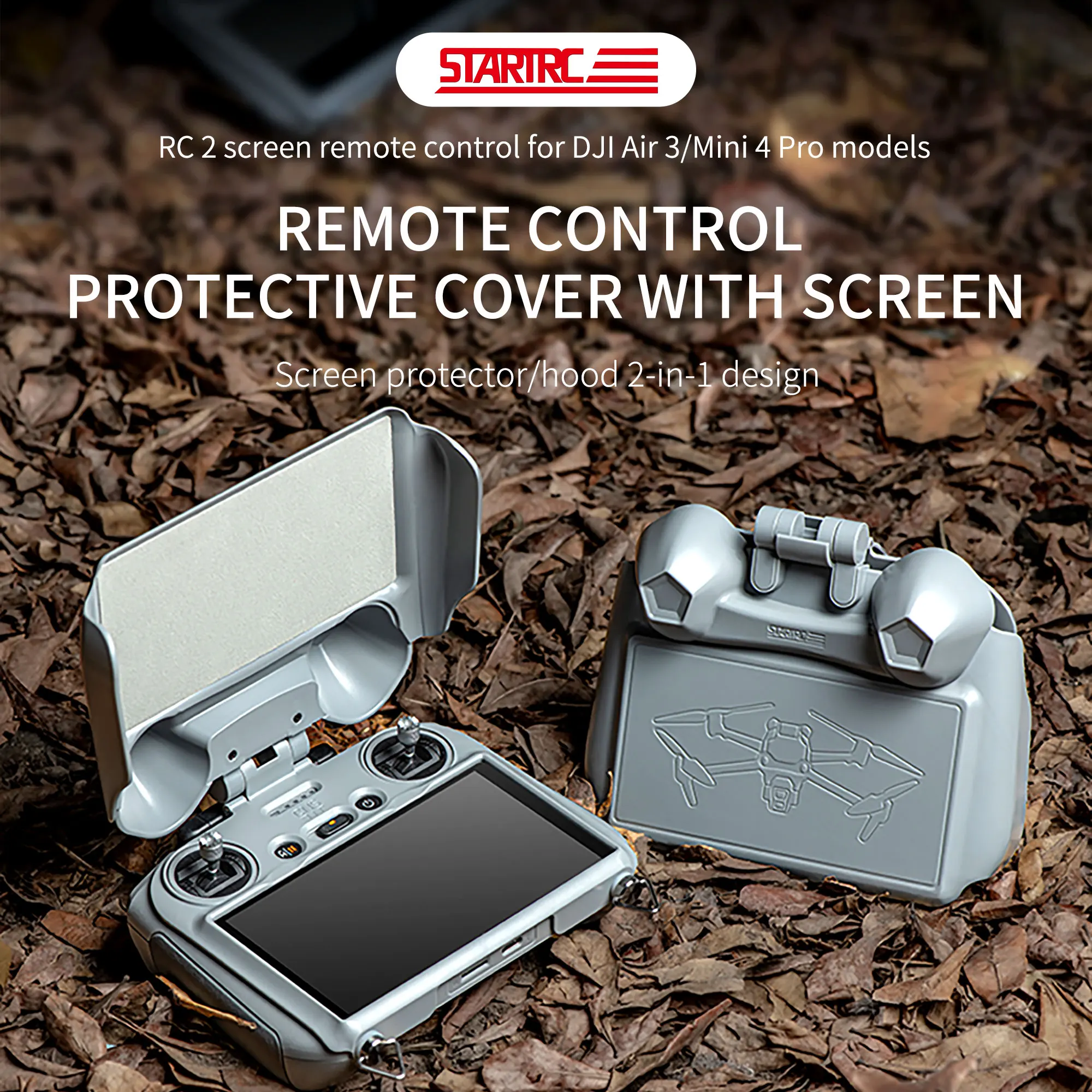 STARTRC For DJI RC 2 Remote Control Protective Cover and Sun Hood for Mini  4 Pro/Air 3 Controller Screen Protector Accessories - AliExpress