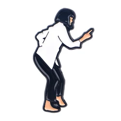 Vintage Dance Scene Enamel Pin - Humorous Retro Collectible Lapel Accessory (2)