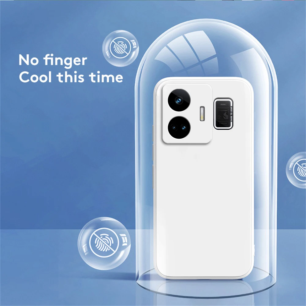 Premium Liquid Silicone Phone Case with Lens Protection - Durable Back Cover