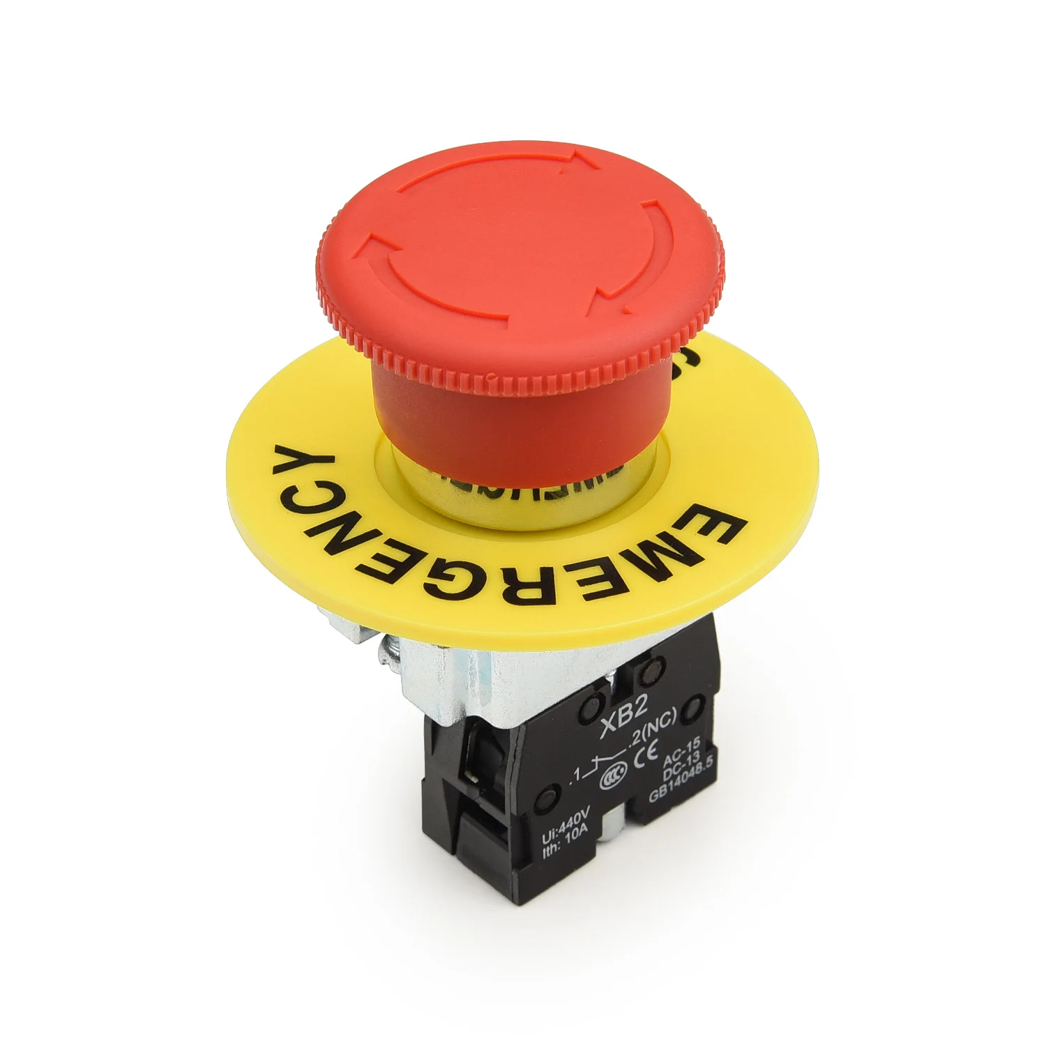 APIELE 22mm NC Red Mushroom Emergency Stop Push Button Switch 600V 10 Amp XB2 01ZS AliExpress