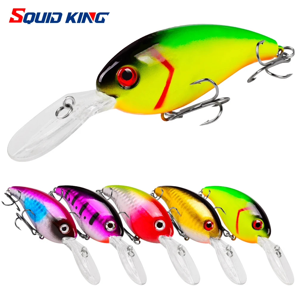 

14.19G Lifelike 3D Eyes Crankbait Hard Fishing Lure For Bass Body 10cm Wobblers For Trolling Artificial Crank Fishing Bait