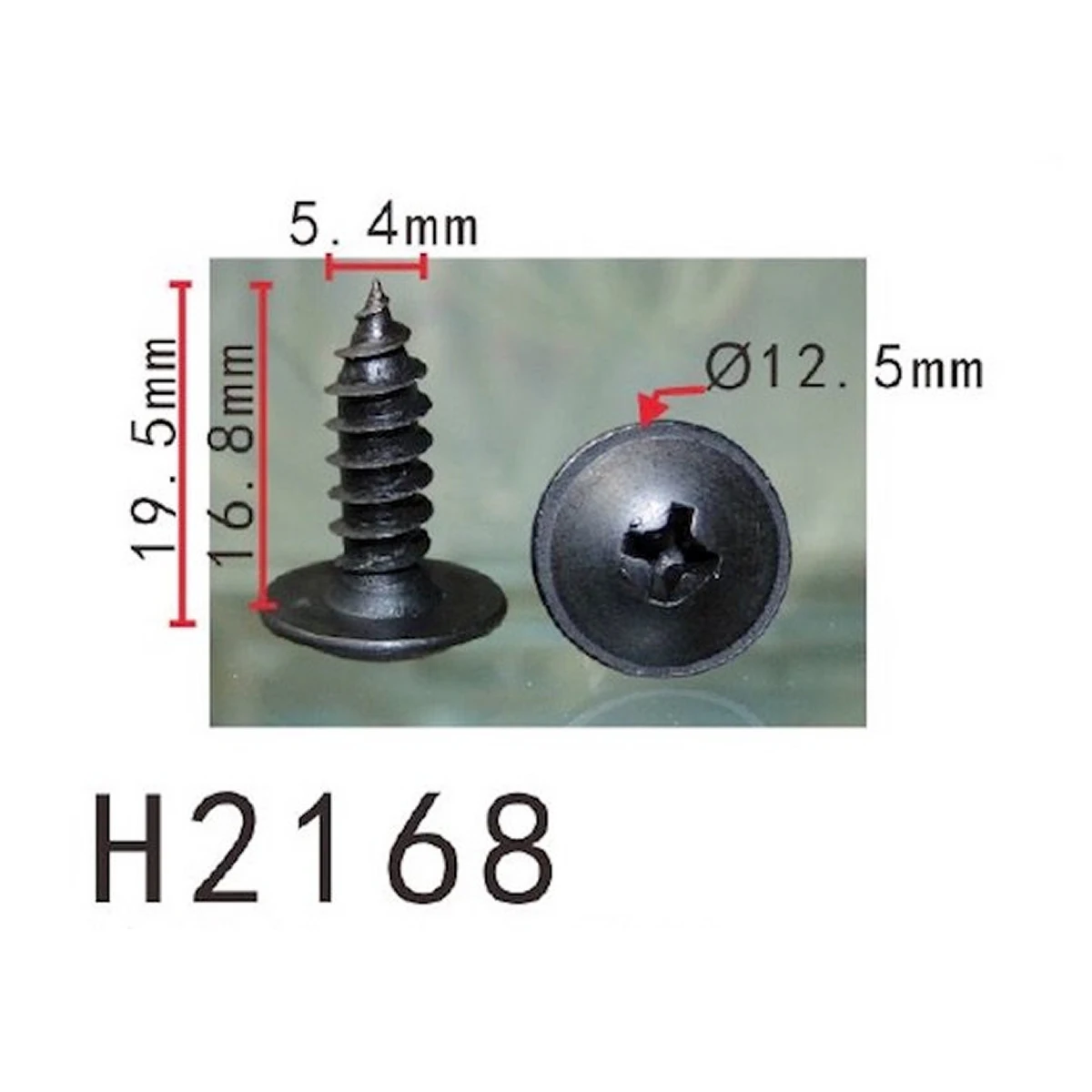 

100 BUMPER / TRUNK / FENDER 17mm Long Self Tapping Screw FOR NISSAN 01454N5061