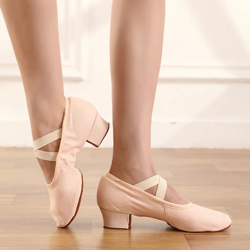 DKZSYIM Ballet Dance Shoes Women Teacher Stage Training Shoes Soft Sole Slippers Yoga Practice Shoes Girls Jazz Dancing Shoes 5