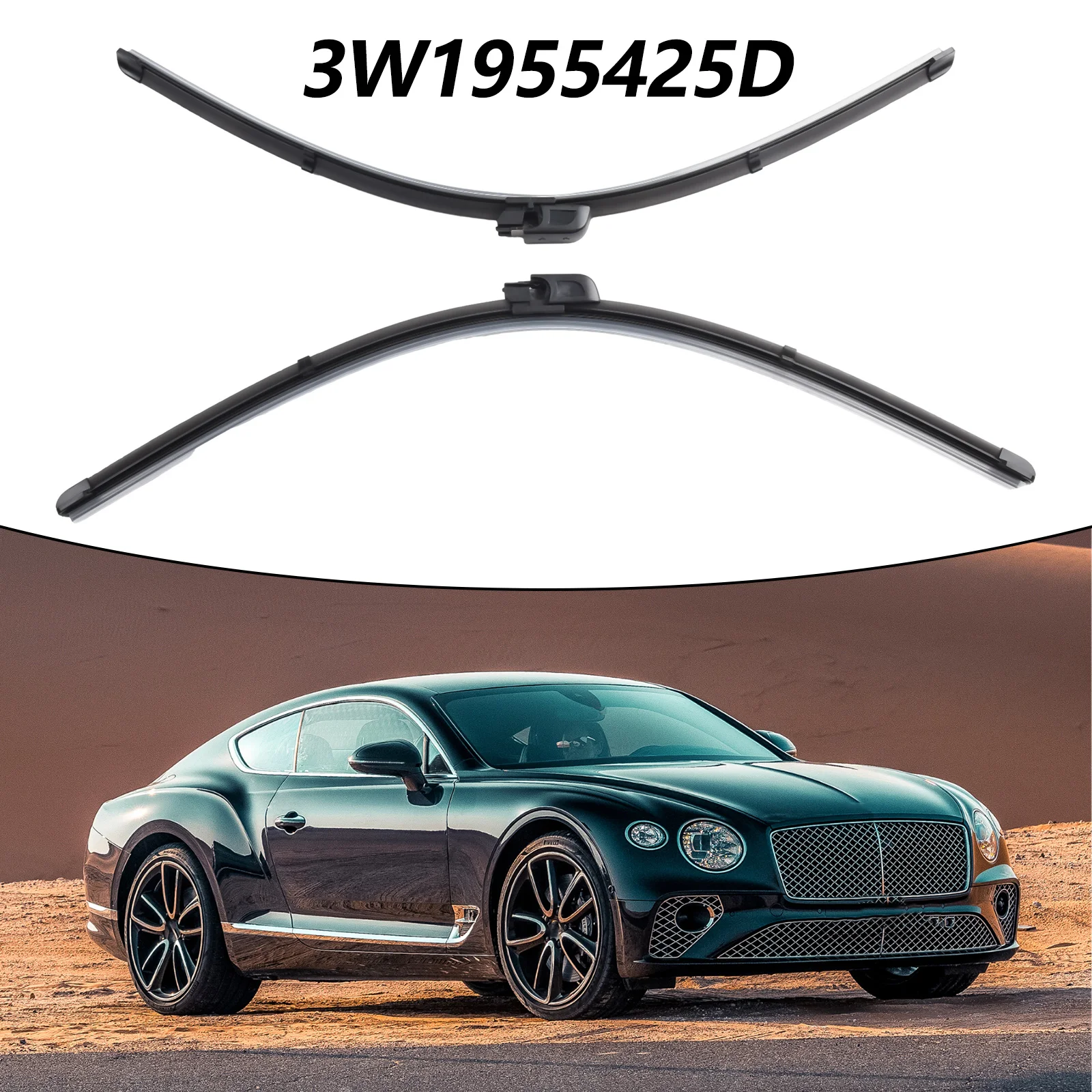 

For Bentley Continental Gt Gtc Flying Spur Windshield Wiper Blade Set Black Color Suitable for (2004 2018) Models