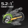 HANDING M1 Spinning Reel 12kg Max Drag Graphite Reel, 9 + 1 Ball Bearings, 5.2:1 Gear Ratio Fishing Reel for Perch Bass and Pike 4