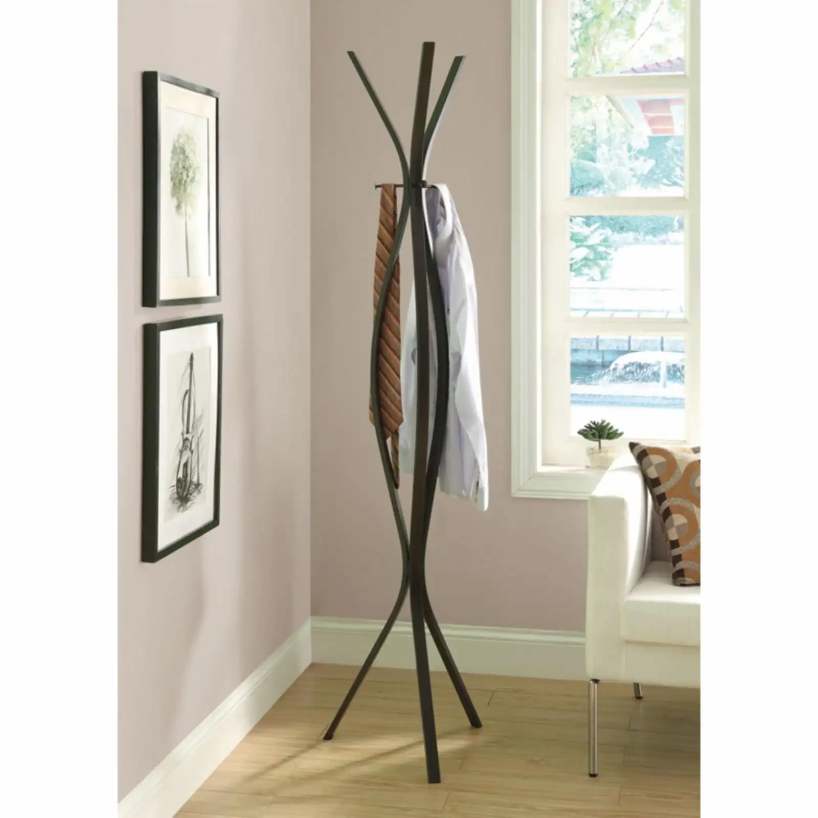 

Monarch Metal Contemporary 72 in. Coat Rack