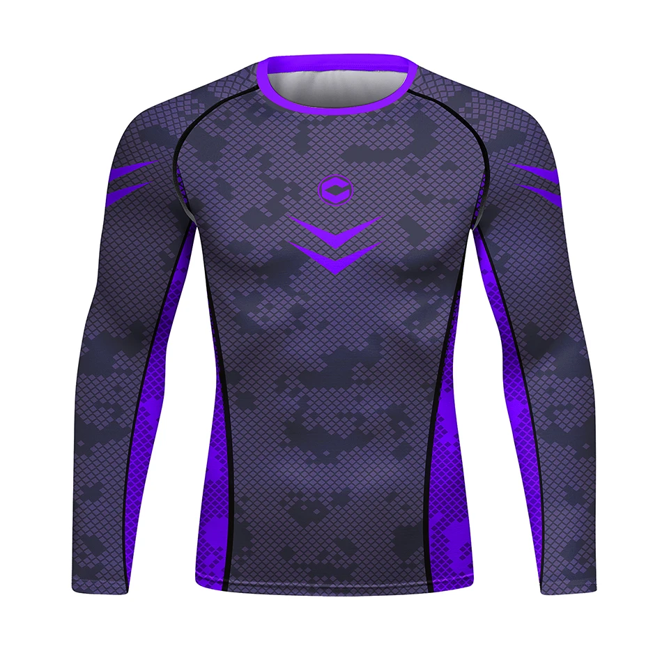 Fighting MMA Compression T-shirt+Shorts Men's Rash guard Sport Pants Bjj Gi Rashguard Running Sportsuits Set Boxing Sportswear