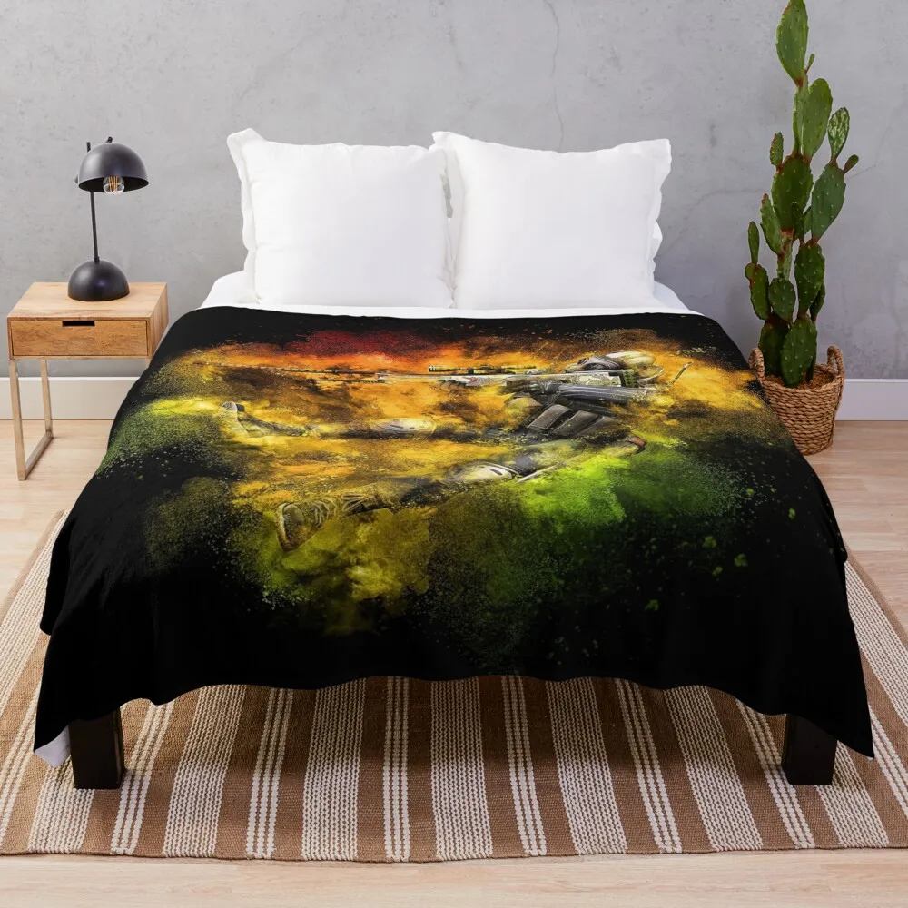 

Counter Strike Global Offensive Throw Blanket Furry Blankets Nap Blanket Decorative Sofa Blankets