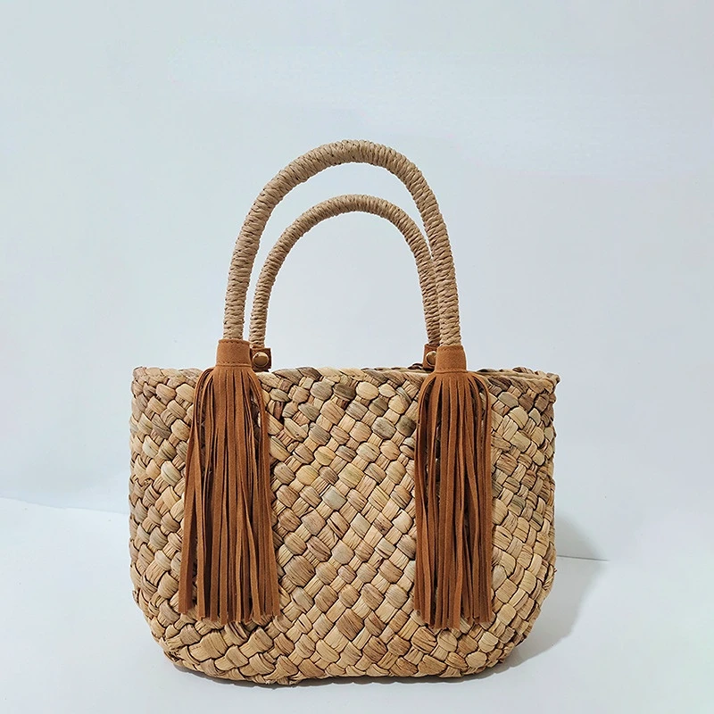 

2022 New Trend Collocation Straw Bag Handbag Hand-woven Women's Bag Shoulder Bag Shoulder Bag