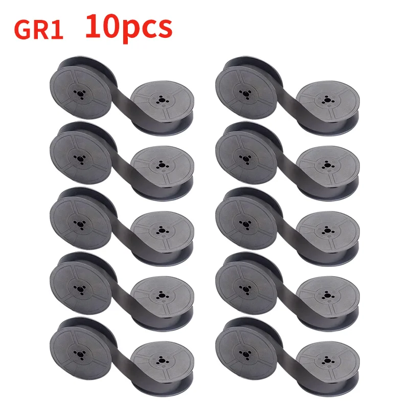 Replacement Cotton Typewriter & Adding Machine Ribbon - 1/2" Black, 7 Yards, New 6 thumbnail image
