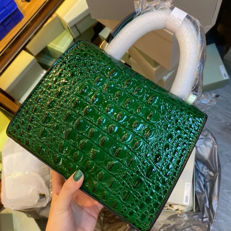 Borsa a mano da donna vintage con patta e risvolto, in pelle crosta, nuova borsa a tracolla di design da donna, a tracolla singola_voghion.com
