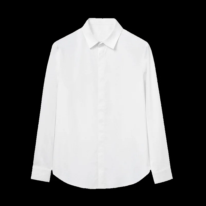 2024 Men's Shirt Men's Long Sleeved Spring and Autumn High-end Light Mature Style Casual Top Shirt+pants 2-piece Set ropa hombre