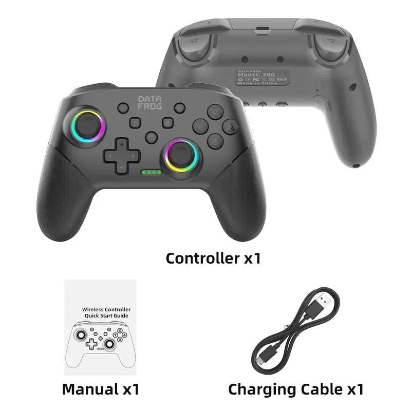 Advanced Wireless Game Controller with Turbo & Long-lasting Battery