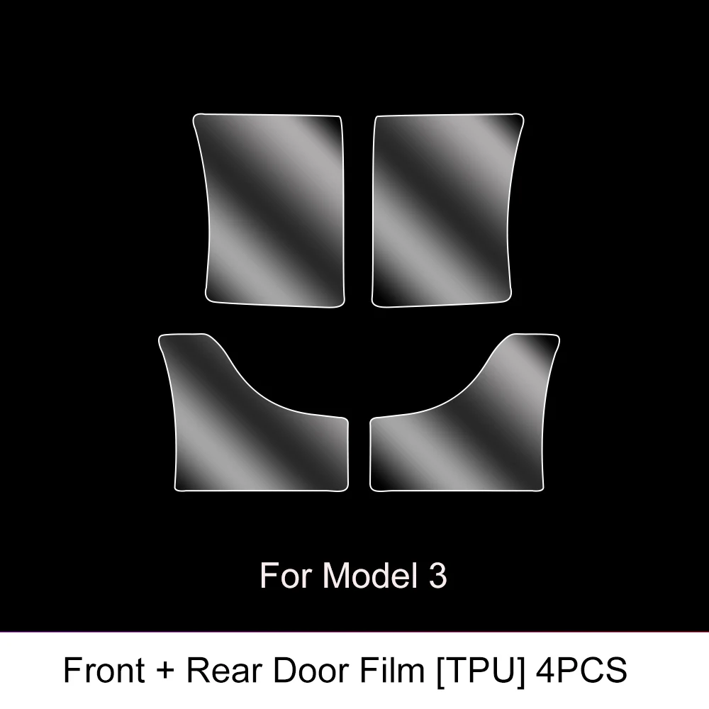 Per Tesla Model3/Y 2017-2025 Porta Anteriore Porta Posteriore Pellicola Protettiva Invisibile Abbigliamento Auto Pellicola di TPU Decorazione per Il Modello Y Juniper - immagine 6