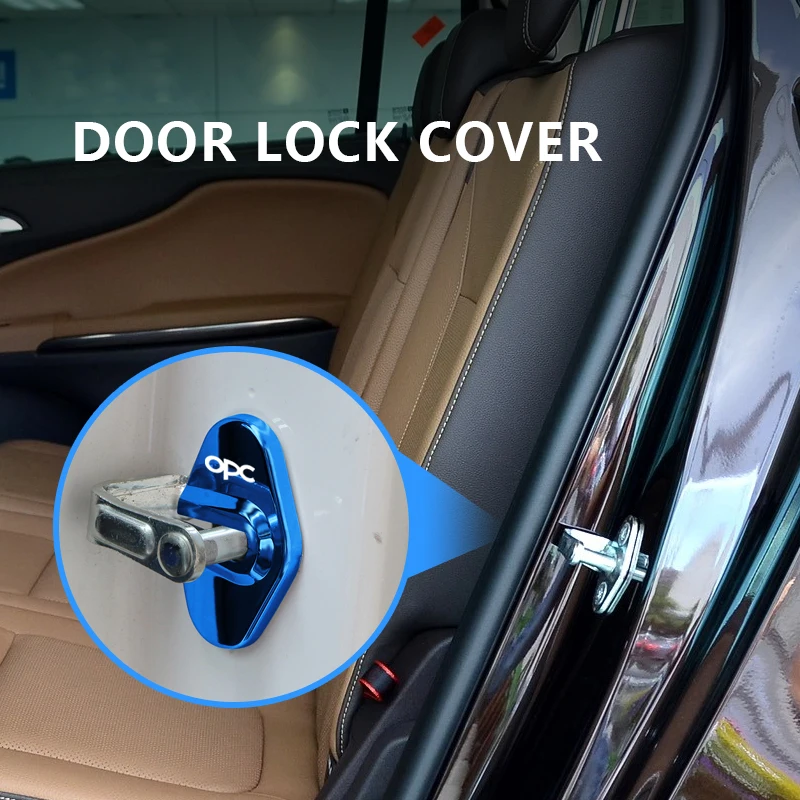 4 Stück Edelstahl Auto Türschloss Abdeckung für Opel Astra Zafira Corsa  Insignia Mokka, Edelstahl Auto Türschlossabdeckung, Door Lock Cover Zubehör