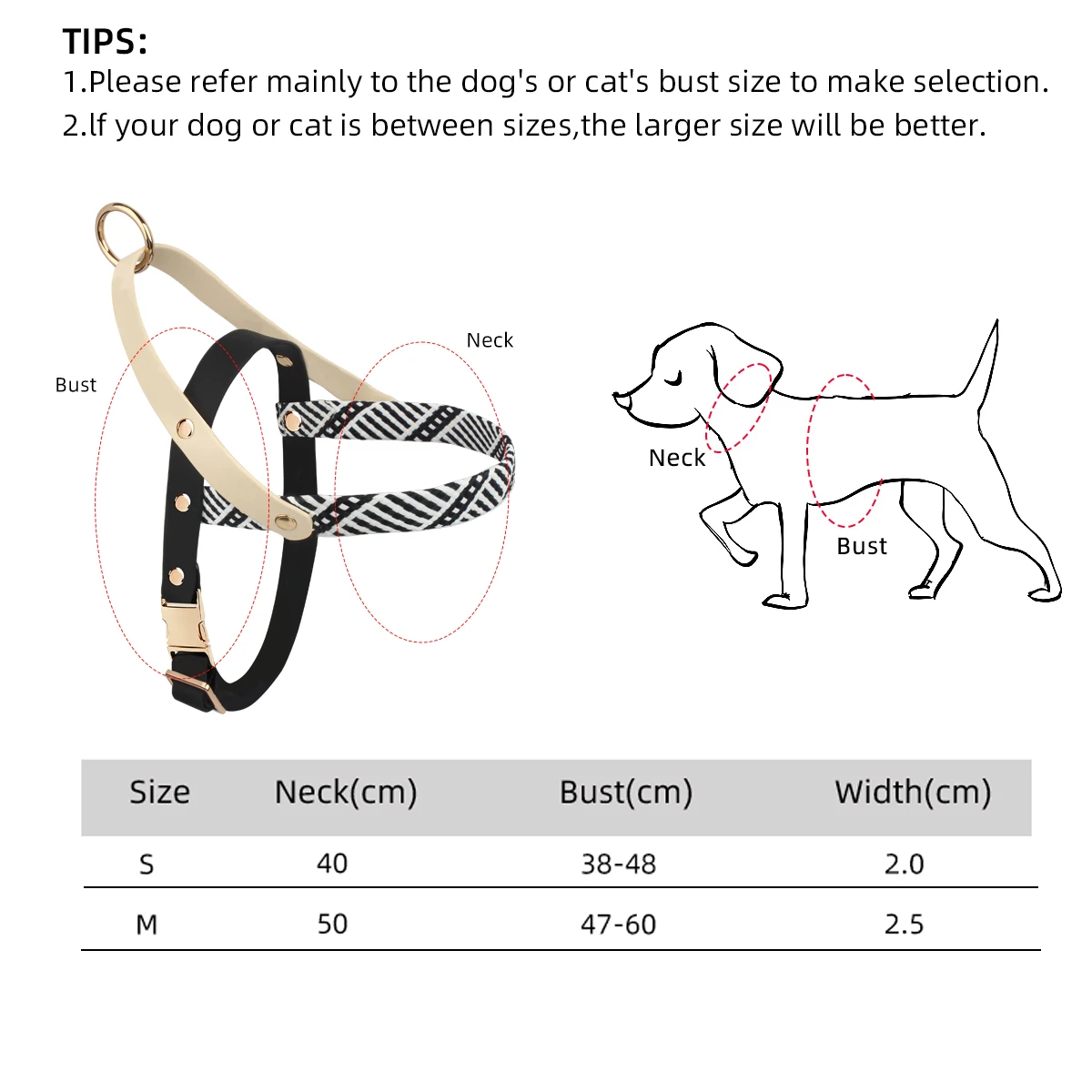Dog walking Simple Style Harness Pet Supplies Fashionable Black & White Striped Chest Harnesses And Leashes Set For Running Dog for pet harness leash set,pet harness set