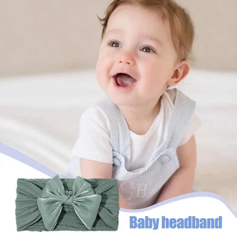 Baby Bows And Headbands Knot Headbands With Hair Bows Stretchy Knot With Hair Soft Hairbands Girls