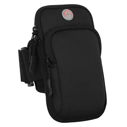 Universal 6 Running Armband Phone Case Holder - High Quality Fitness Gym Accessory (Black)