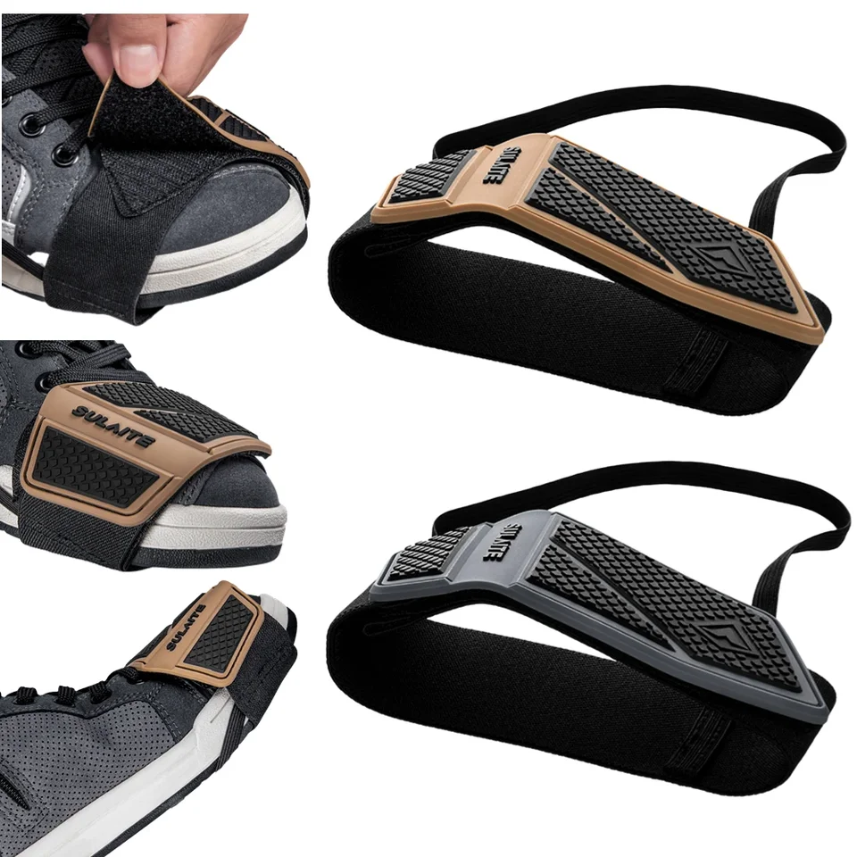 2X Protège-chaussures Moto - Couvre-changement De Vitesse - Néoprene Rouge, Taille Unique