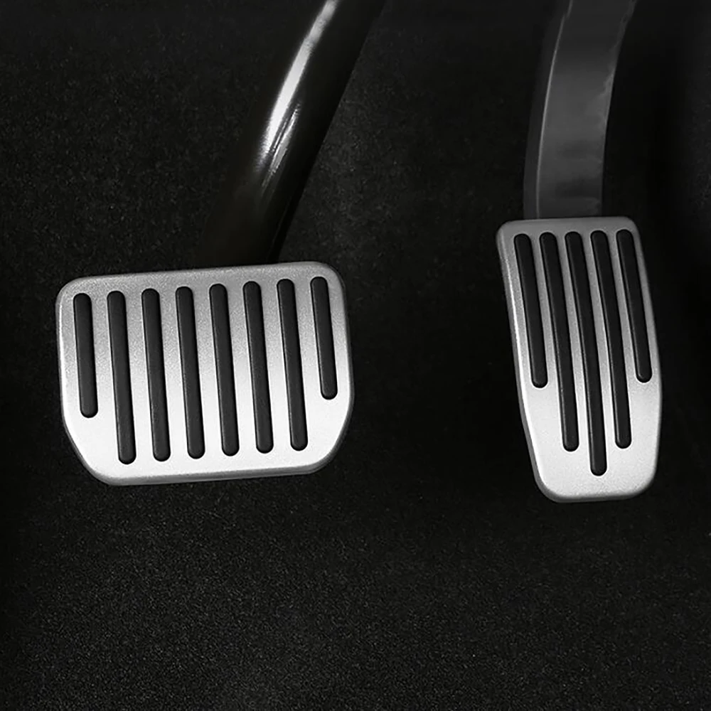 Car Accessories For Tesla Model 3 Model Y -22 Aluminum alloy Foot Pedal Accelerator Gas Fuel Brake Pedal Cover Car Styling