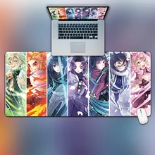 

Gaming Mouse Pad Anime Mousepad Demon Slayer Mouse Pads Computer Gamers Locking Lock Edge Mouse Pad Laptop Antislip Desk Pads