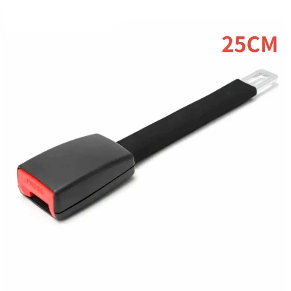 Seat Belt Extender 25cm Car Seat Belt Extender Buckle For 21mm Locking Tab Durable High Elasticity Auto Accessories Safety Adjustable