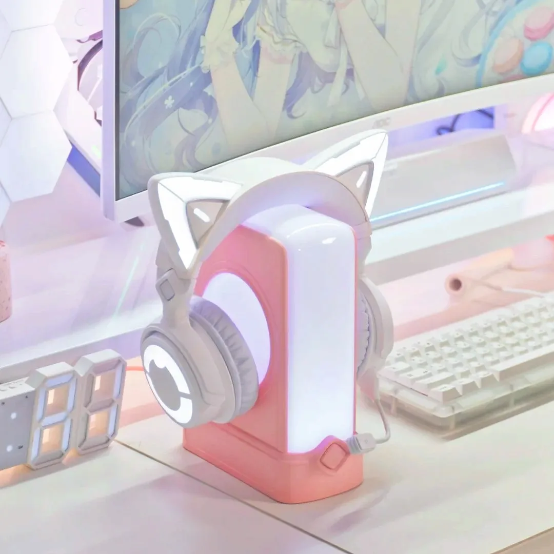 

Оригинальная базовая станция Yowu Crystal RGB для зарядки, розовая фотогарнитура, инфракрасная Индукционная подставка