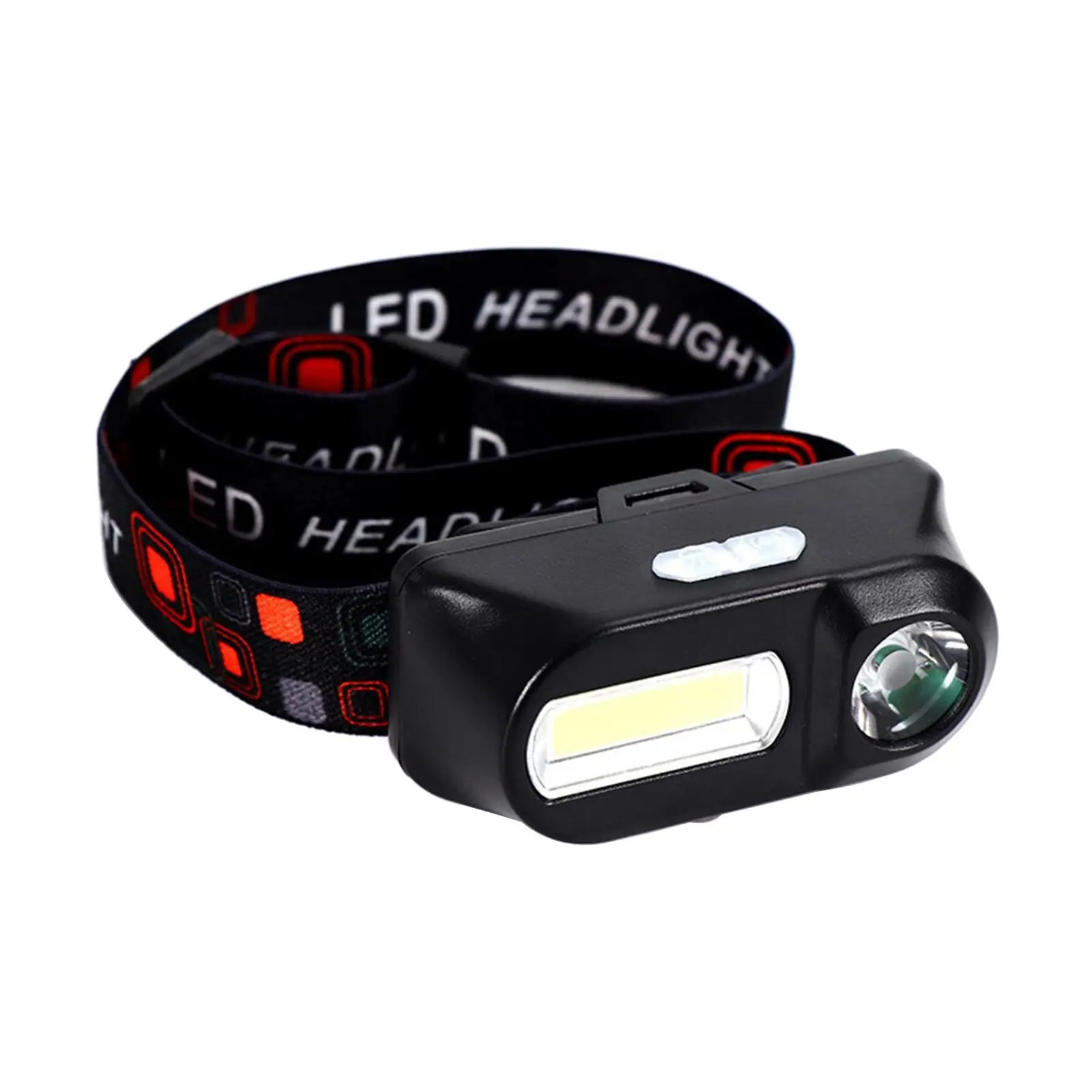 

Headlight USB Fishing COB/XPE Head Torch Running Work Flashlight