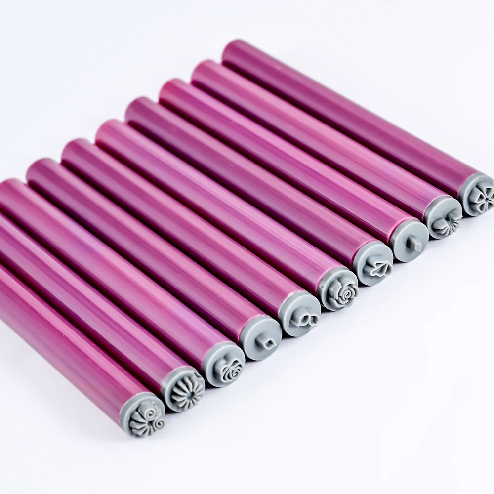 Description Picture 4 of item4/6/10Pcs 2024 Nail Art Stamp Pen Nail Art Flower Stamping Dotting Tools Nail Art Pen Nail Paint Plate Nail Art DIY Stamper Kit