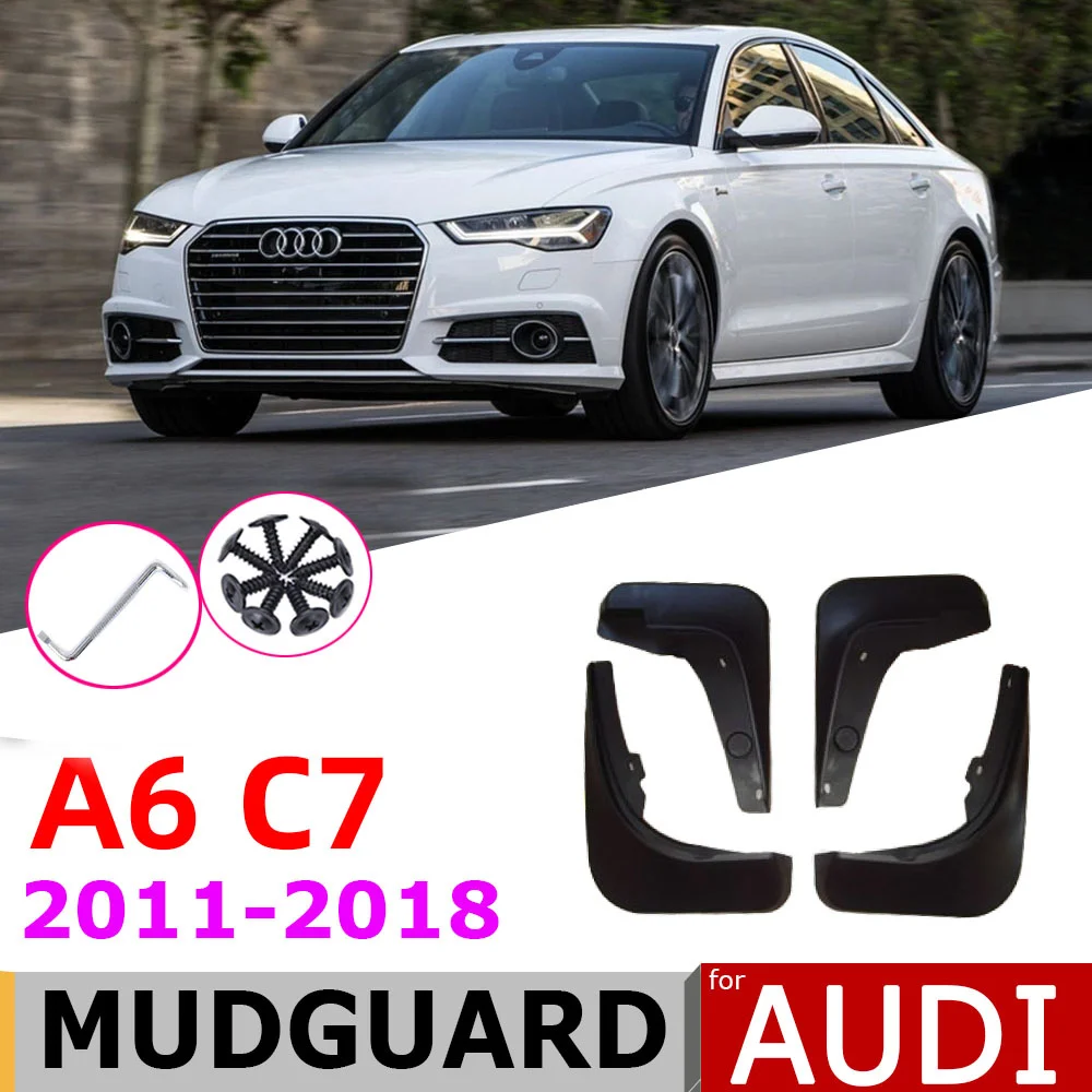 

Брызговики для Audi A6 C7 Sedan Saloon Avant 4th 4 Gen 2018 ~ 2011, брызговики для крыльев, грязезащитные брызговики 2009 2008 2007