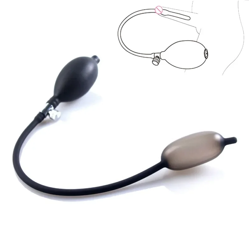 Secret Delivery Soft Silicone Inflatable Urethral Dilator Sounds Rods Urethra PUMP Sounding Sex Toys for Men Penis Plug Massager urethral dilator silicone urethral dilator