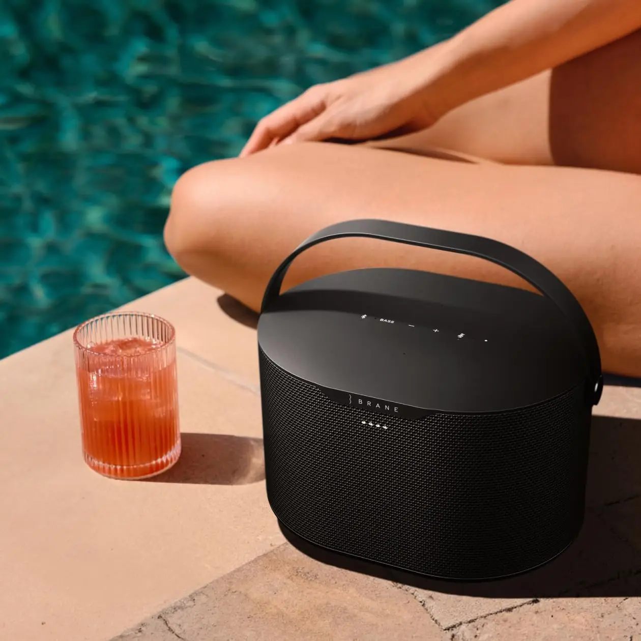 NEW-Brane X Smart Speaker, Portable Wireless Bluetooth Speaker, Internal RAD Subwoofer, 12 Hrs Playback, Waterproof IP57