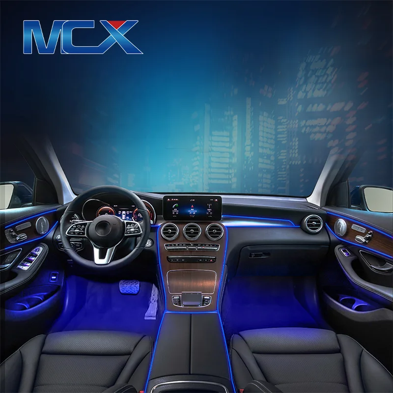

New arrivals 2022 dashboard 7 colors car foot ambient light floor kit luxury car interior accessories fiber optic ambient light