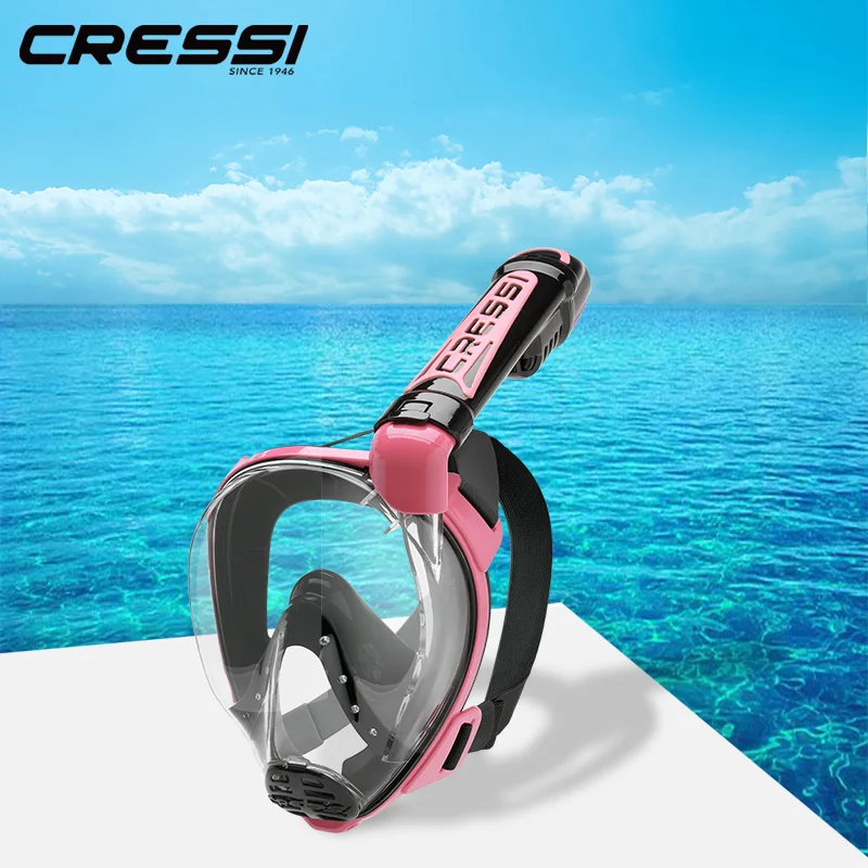 Cressi Adult Snorkeling Full Face Mask Wide Clear View, AntiFog System