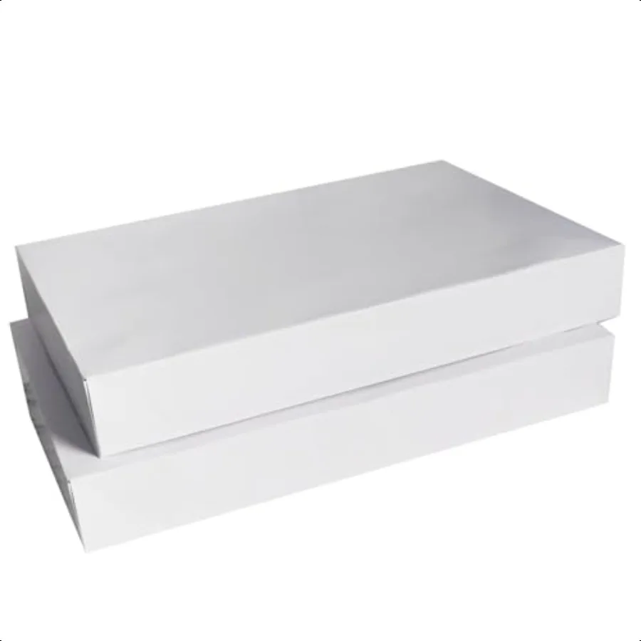 Elegant White Gift Boxes Set of 10