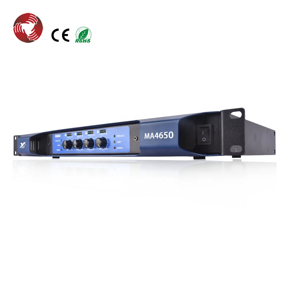 

600W*4 power amplifier professional class d for home audio MA4600