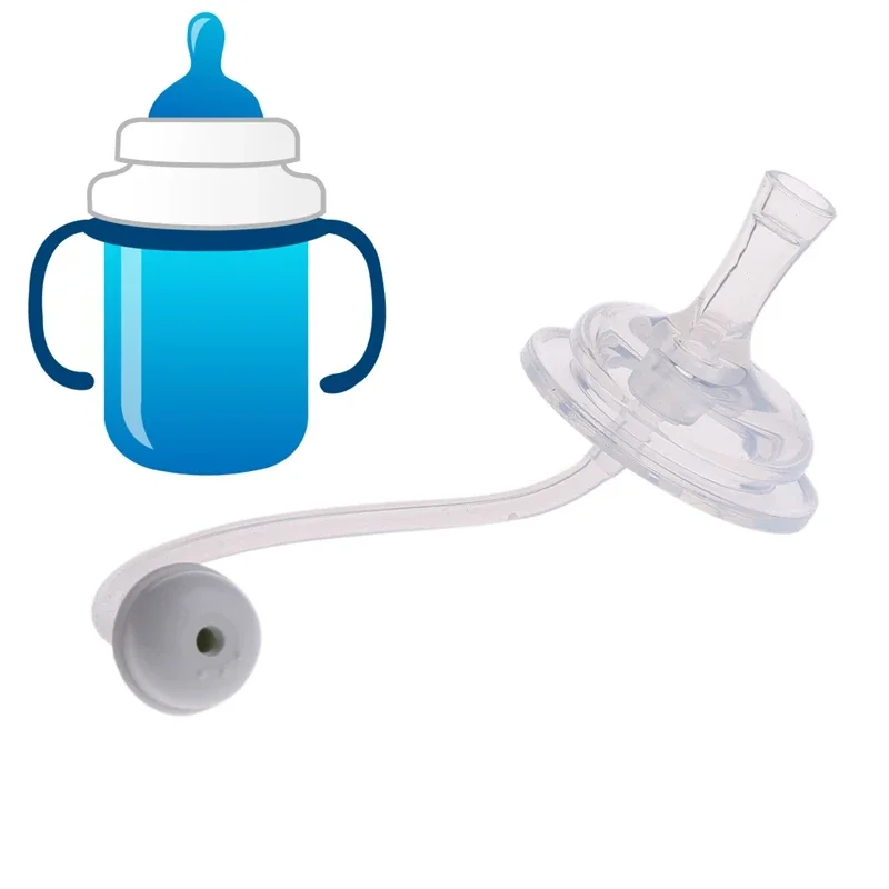 Baby Feeding Accessories Bottle Straw Replacement Wide Mouth Silicone Learn drinking cups Straw Replace