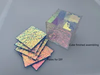 Processed Iridescent Rianbow Color Acrylic Sheet For DIY Display Box Storage Cube Game Desk Home Decor,Child Lovely Small Gift 1